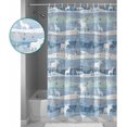 thumbnail image 6 of Christmas Shower Curtain Christmas Winter Cartoon Animal Shower Curtains for Bathroom Decor Snowflake Deer Wolf Christmas Decoration Bath Curtains Sets with Hooks Waterproof, 72x72 in, 6 of 6