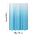 thumbnail image 3 of Waterproof Gradient Shower Curtain 180x180 cm, EVA Fabric, Multicolor, Washable, Rust-Resistant Metal Rings, Decorative Bathroom Curtain with Weighted Hem, 3 of 6