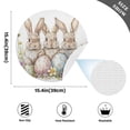 thumbnail image 2 of Round Placemats Plate Mats 15 Inch Non-Slip Heat Resistant Washable PVC Set Table Decoration for Kitchen Dining Three Cute Bunnies, 2 of 5