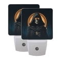 thumbnail image 7 of LED Sensor Night Light Auto On/Off Dusk to Dawn Lamp for Bedroom Hallway Skeleton with Glowing Eyes 2 Pack, 7 of 7