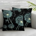 thumbnail image 3 of Nawypu Blue Dandelion Pillow Cover Weed Plant Rustic Style Square Throw Pillow Cover for Teens Adult Bedroom Decor Modern Nature Lover Botanical Decorative Cushion Cover, 3 of 5