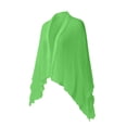 thumbnail image 7 of Garbnen Chiffon Shrug Cardigan for Women Open Front Cropped Long Sleeve Women's Cardigans Pleated Lightweight Casual Sun Protection Sheer Shawl Green, 7 of 7
