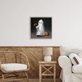 thumbnail image 2 of Stupell Industries Vintage Halloween Ghost & Pumpkin Gray Framed Floater Canvas Wall Art design by Lindsay Kivi Fine Art, 18 x 18, 2 of 9
