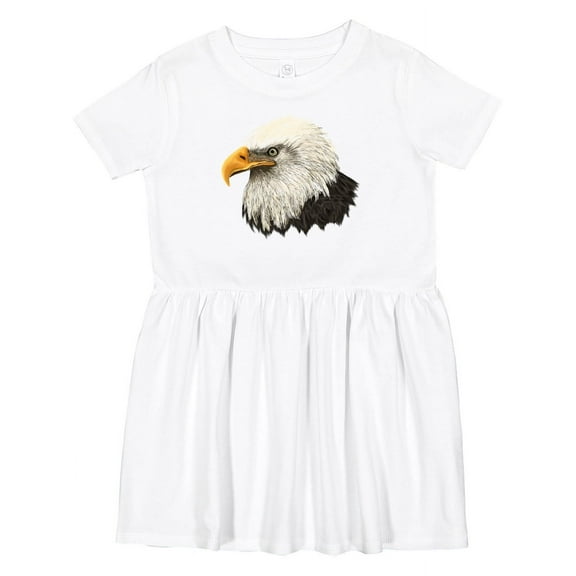 Inktastic Bald Eagle Girls Toddler Dress
