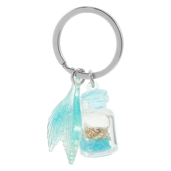 GOOHOCHY Cute Keychain Ocean Key Chain Miss Man 5.80X2.80X0.20CM