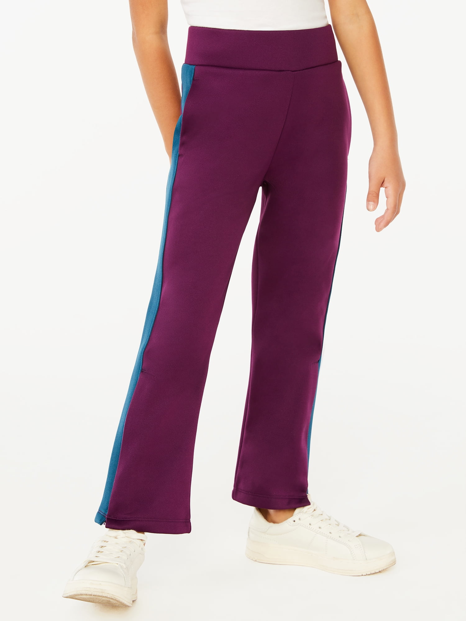 Free Assembly Girls Zip Open Skinny Track Pants, Sizes 418