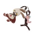 thumbnail image 6 of Unique Bargains 1 Pc Handbag Charm Cute Rope Handbag Accessories Dark Brown Red, 6 of 6