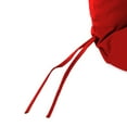 thumbnail image 6 of Jordan Manufacturing Sunbrella 45" x 22" Canvas Logo Red Solid Rectangular Outdoor Chair Cushion with Ties and Hanger Loop, 6 of 11