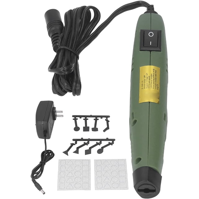 Mini Pen Sander, P‑500‑15 Mini Power Sander, DIY Sanding Pen Polishing Machine for Grinding Polishing Surfaces Grooves, US Plug 100‑240V