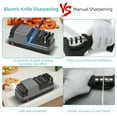 thumbnail image 7 of Arealer 4 in 1 Electric Knife Sharpener Tool: Diamond Abrasives, Straight Blade, Serrated Knives, Ceramic & Scissors., 7 of 7