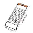 thumbnail image 3 of Leodye 1PCS Stainless Steel Foldable Double Sided Grater Multi Functional Kitchen Tool for Potatoes Cheese Vegetables and Food Prep -11.02x4.33in, 3 of 6