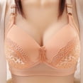 thumbnail image 3 of ibuvkizy Woman's Solid Color Comfortable Hollow Out Perspective Bra Underwear No Rims, 3 of 3