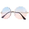 thumbnail image 4 of Here's a polished and engaging product description based on the title you provided:\n\n \n\n**Frameless Metal Rimless Sunglasses – Stylish Eyewear for, 4 of 5