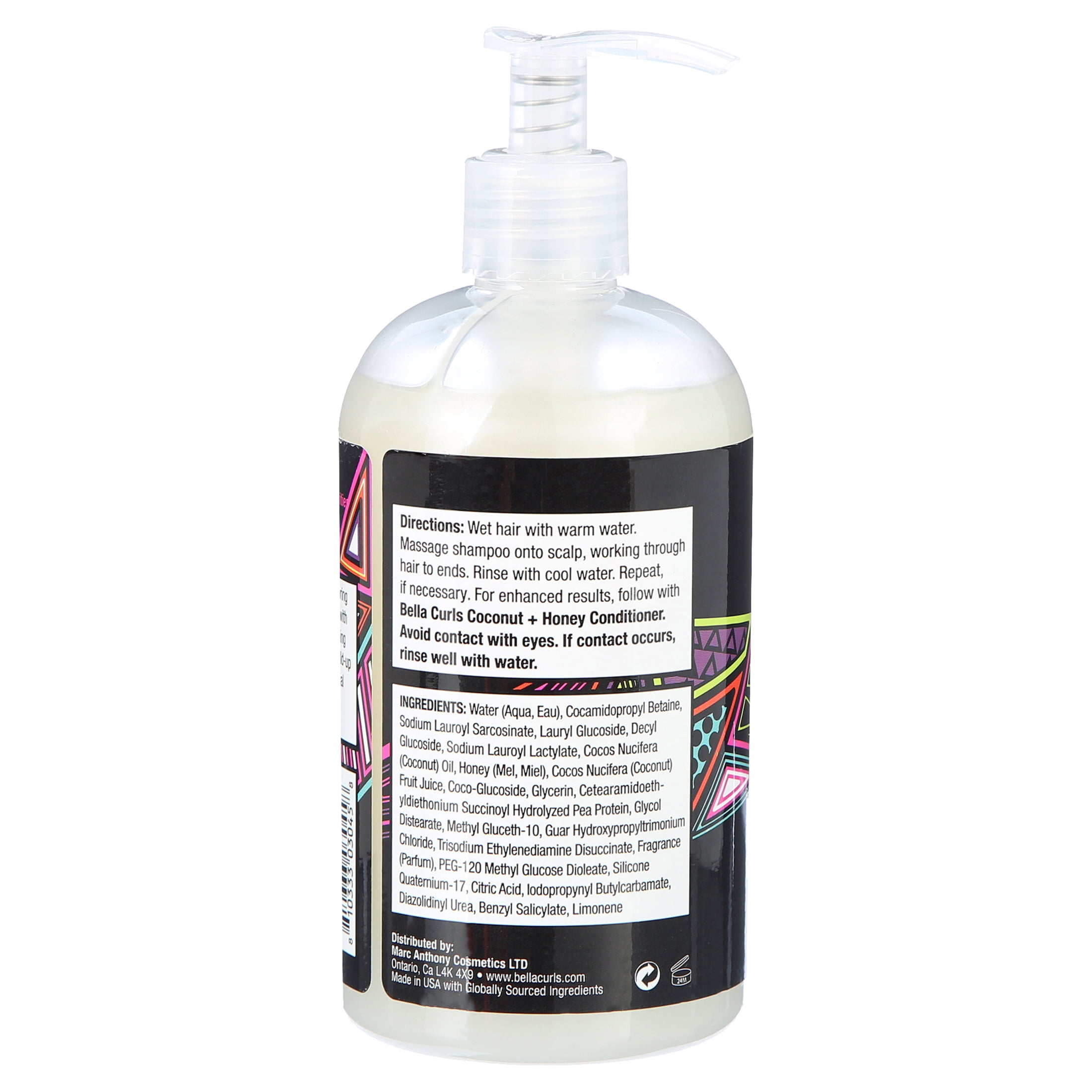 Bella Curls Coconut & Honey Nourishing Shampoo 12 floz