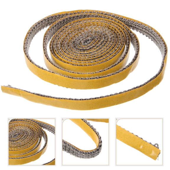 GAXIRE Stove Gasket Fiberglass Wood Fireplace Insert Door Seal Self Adhesive Tape Yellow 1 Roll 3 8 In W 72 In L