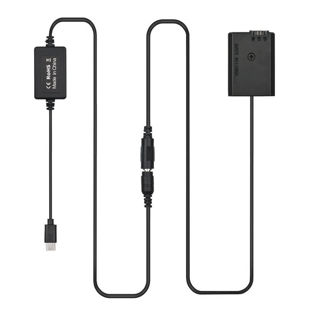 Cable NP-FW50 PD USB USB TipO-C A NP-FW50 Batería Dummy DC Reemplazo de Acoplador A7S2 A7S A7 II R RII A7M2 A6000 A6300 A6500 A7000