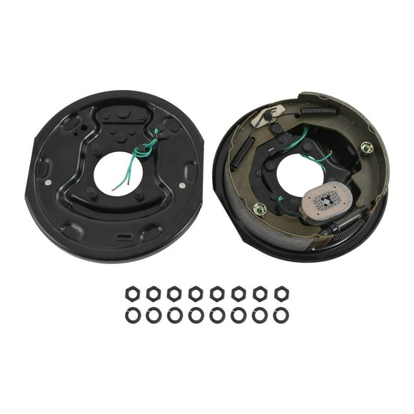 JDMSPEED Paire de Freins de Remorque Électriques Auto-Ajustés 10 Pouces x 2-1/4 Pouces Kit de Freins de Remorque Axe Gauche et Droit 3500lb