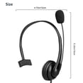 thumbnail image 4 of Auriculares USB cara con micrófono Auriculares de computadora para PC de micrófono con de 120 grados para oído derecho / izquierd Hugo Auricular USB para PC portátil, 4 of 8