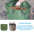 thumbnail image 4 of Advancent Bolsa de basura de gran capacidad para el hogar, bolsa de basura para jardín, Patio, Cubo de basura organizador, contenedor lavable Almacenamiento y organización del hogar Verde Advancent HA065659-01, 4 of 6