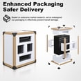 thumbnail image 3 of Polar Aurora 5-Drawer Metal Tool Chest, Rolling Cabinet, Lock Wheels, Detach Top Box, 3 of 8