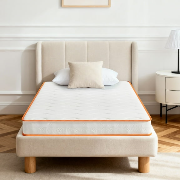GJQ 6 Inch Innerspring Hybrid Twin Mattress with Motion Isolation & Strong Edge Support