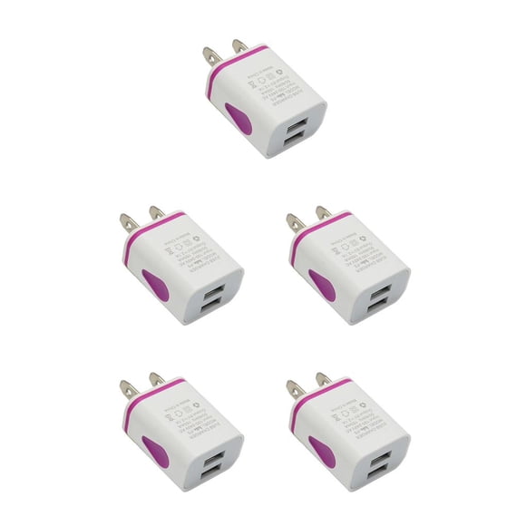 Matsuzay Cargadores de pared USB Puertos Cabezal de carga LED Vida útil Suministros resistentes al desgaste Adaptador de corriente para viajes Type1 NO1