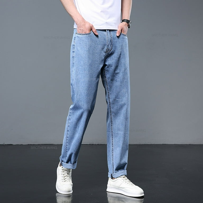 Men's Casual Autumn Denim Cotton Hop Loose Work Long