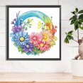 thumbnail image 3 of Pintura de diamante 5D DIY Kit de taladro en forma especial parcial Rainbow Flower Home Art Hugtrwg Para estrenar, 3 of 9