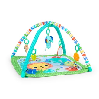Bright Starts Zig Zag Safari Baby Activity Gym and Play Mat with
