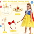 thumbnail image 5 of Marendyee Princess Dress Costume Birthday Halloween Cosplay Party with Accessories 3-4 Years, 5 of 19
