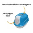 thumbnail image 3 of Covered Cat Litter Box with Door and Carbon Filter – Spacious, Odor-Controlled, Easy-to-Clean Enclosure for All Cat Sizes (Blue), 3 of 6