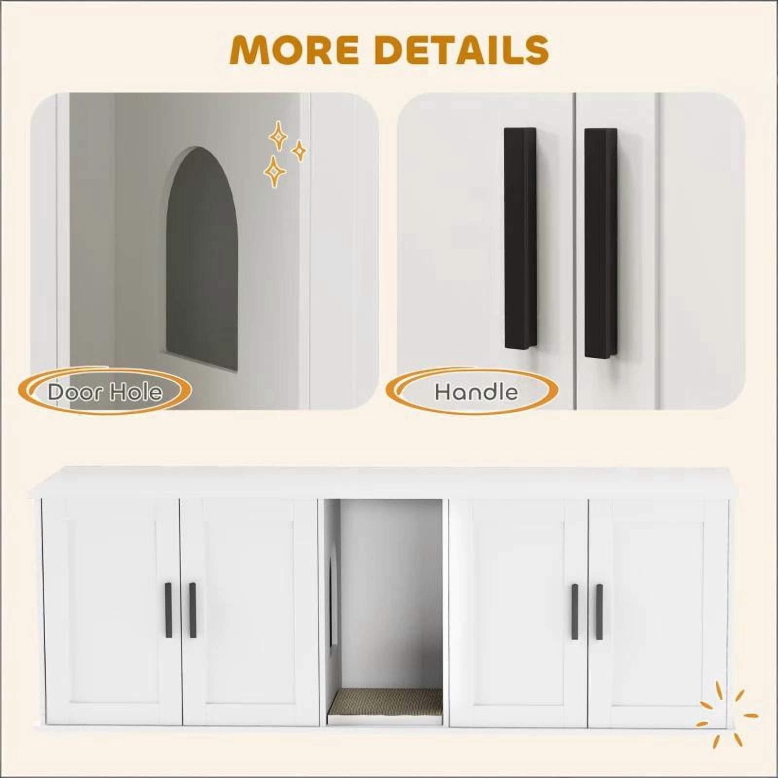 Cat litter Box Furniture,Cat Litter Box Enclosure,Hidden Litter Box Furniture
