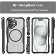 thumbnail image 2 of Case for iPhone 16 Plus,Full-Body Rugged Carbon Fibre Protective Clear Back Hybrid Magnetic with Wireless Charge Shockproof Protector Phone Case for iPhone 16 Plus,6.7 inch 2024 (Black), 2 of 17