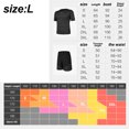 thumbnail image 2 of Conjunto de camiseta y pantalones cortos deportivos activos Hukapapa para hombre para entrenamientos de baloncesto, fútbol, entrenamiento y carrera (gris oscuro), L, 2 of 5