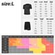 thumbnail image 2 of Hukapapa - Conjunto de camiseta y pantalones cortos deportivos activos para hombre para entrenamientos, baloncesto, fútbol, ejercicio, entrenamiento, correr (gris oscuro), L,, 2 of 5