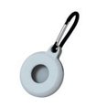 thumbnail image 2 of Tracker Case Silicone Anti-lost Cover Keychain Locator Protector Replacement for iOS AirTag  White, 2 of 10