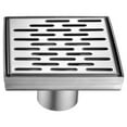 thumbnail image 2 of Dawn® LYE050504 Yangtze River Series Square Shower Drain 5"L In Polished Satin, 2 of 2