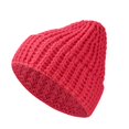 thumbnail image 2 of Womens Hats Fashion Solid Color Simple Knit Caps Mens Outdoor Warm Sweater Hats, 2 of 3