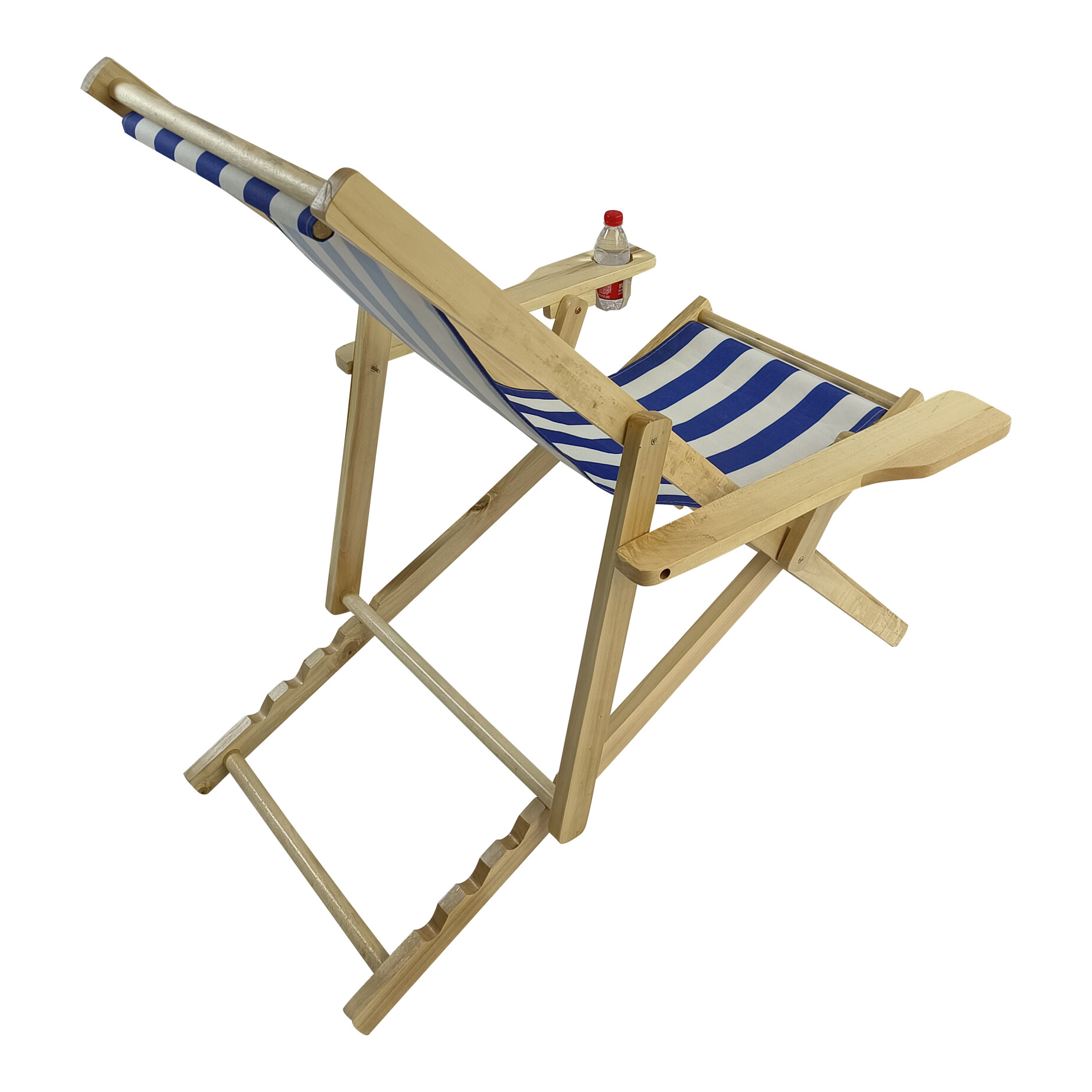 Outdoor Folding Beach Chaise Lounge Chair Camping Recliner, Sling Chair Beach Recliner, Beach Chair with Adjustable Back, Pool Chair Outdoor Chair Garden Chair, Portable Chair - image 4 of 9