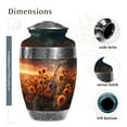 thumbnail image 2 of MUKTIVE Guitar Cremation Large Urns for Adult for Male & Female Ashes - Sunflowers Funeral Urns for Human Ashes - Memorials Ash Holders - Handcrafted Remembrance Gift for Loss of Mother (10 Inch), 2 of 7