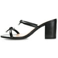 thumbnail image 2 of Journee Womens Jessa Open Square Toe Block Heel Sandals, 2 of 8