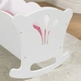 thumbnail image 3 of KidKraft Wooden White Lil' Doll Rocking Cradle for 18-inch Dolls, 3 of 7