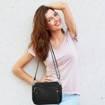 thumbnail image 4 of Cadorn Triple-Layer Leather Crossbody Bag Card Holder Soft Leather Spacious Purse with Multiple Pockets for Work Travel Shopping and Daily Essentials, 4 of 5