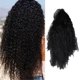 thumbnail image 3 of Camino De Cierre Rizado De 24 Pulgadas Pelucas De Cabello Virgen Brasileño Sin Despegar Para 150 Densidad Neta De Botón Negro, 3 of 8