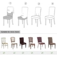 thumbnail image 6 of Chair Covers for Dining Room Stretch Dining Chair Covers Set of 4 Parsons Chair Slipcover Removable Washable Kitchen Chair Slipcovers for Dining Room Party Banquet,Rainforest Leaves, 6 of 6