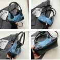 thumbnail image 4 of Kukuzhu Women Hobo Bag Denim Handbag Tote Bag Chic Elegant Casual Shoulder Bag, 4 of 6