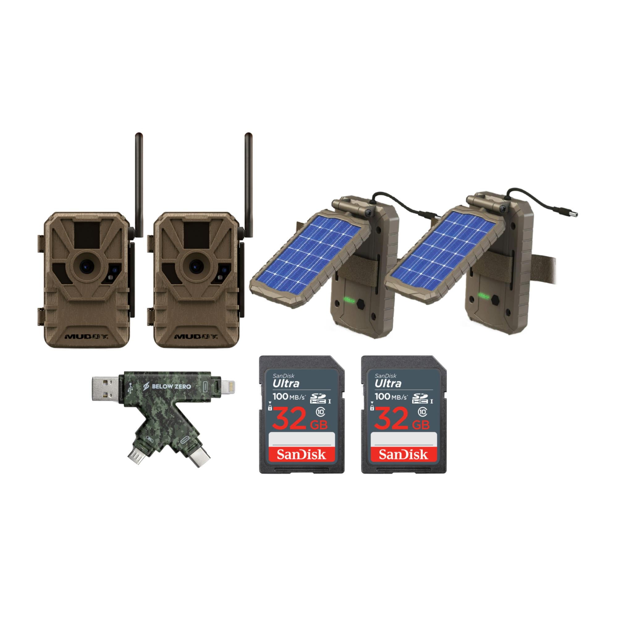 Muddy Manifest Cellular Camera (AT&T) with Solar Panel, SD Card Bundle