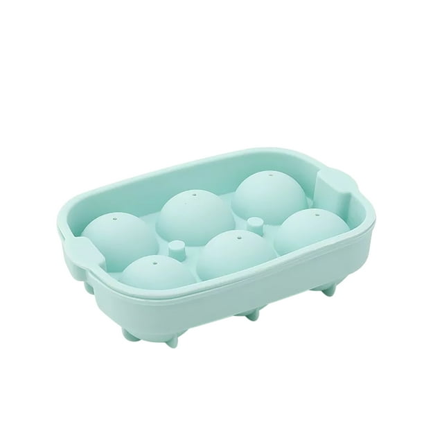 Fiudx Máquina para Hacer Hielo de Whisky, Silicona de Grado Alimenticio, Bandeja para Cubitos de Hielo de 6 Agujeros, Antiadherente, Fácil de Desmoldar, Multiusos para Hielo, Pasteles, Chocolates y D