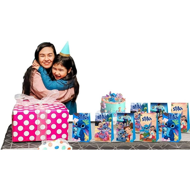 Lilo & Stitch Sacs Cadeaux, 50Pcs Sacs d'anniversaire pour Enfants