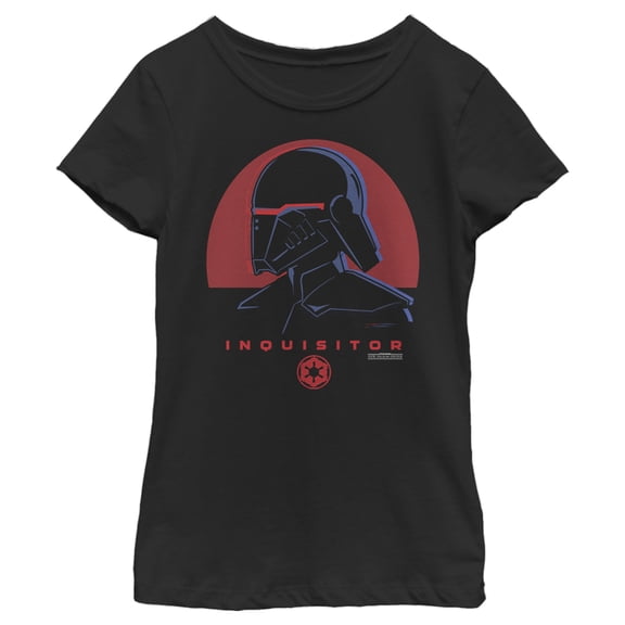 Girl's Star Wars Jedi: Fallen Order Inquisitor Profile Graphic Tee Black Large
